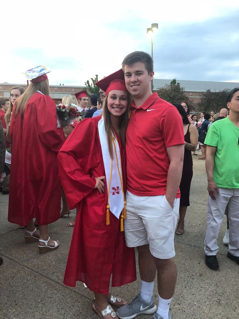 North Attleborough, MA
Alaina's high school graduation, with one of her biggest cheerleaders by her side. 