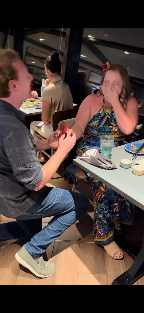 The day we were engaged! It was our first cruise together and Colin bought my ring in Cozumel <3 