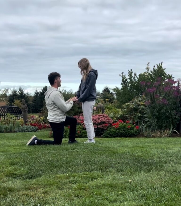 and he popped the question!