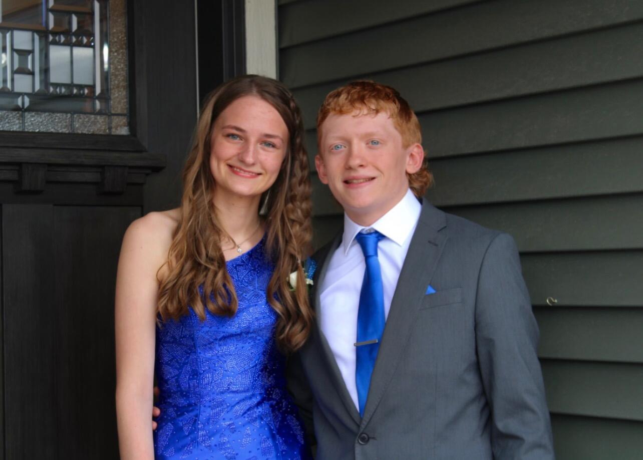 our prom, together (senior year)