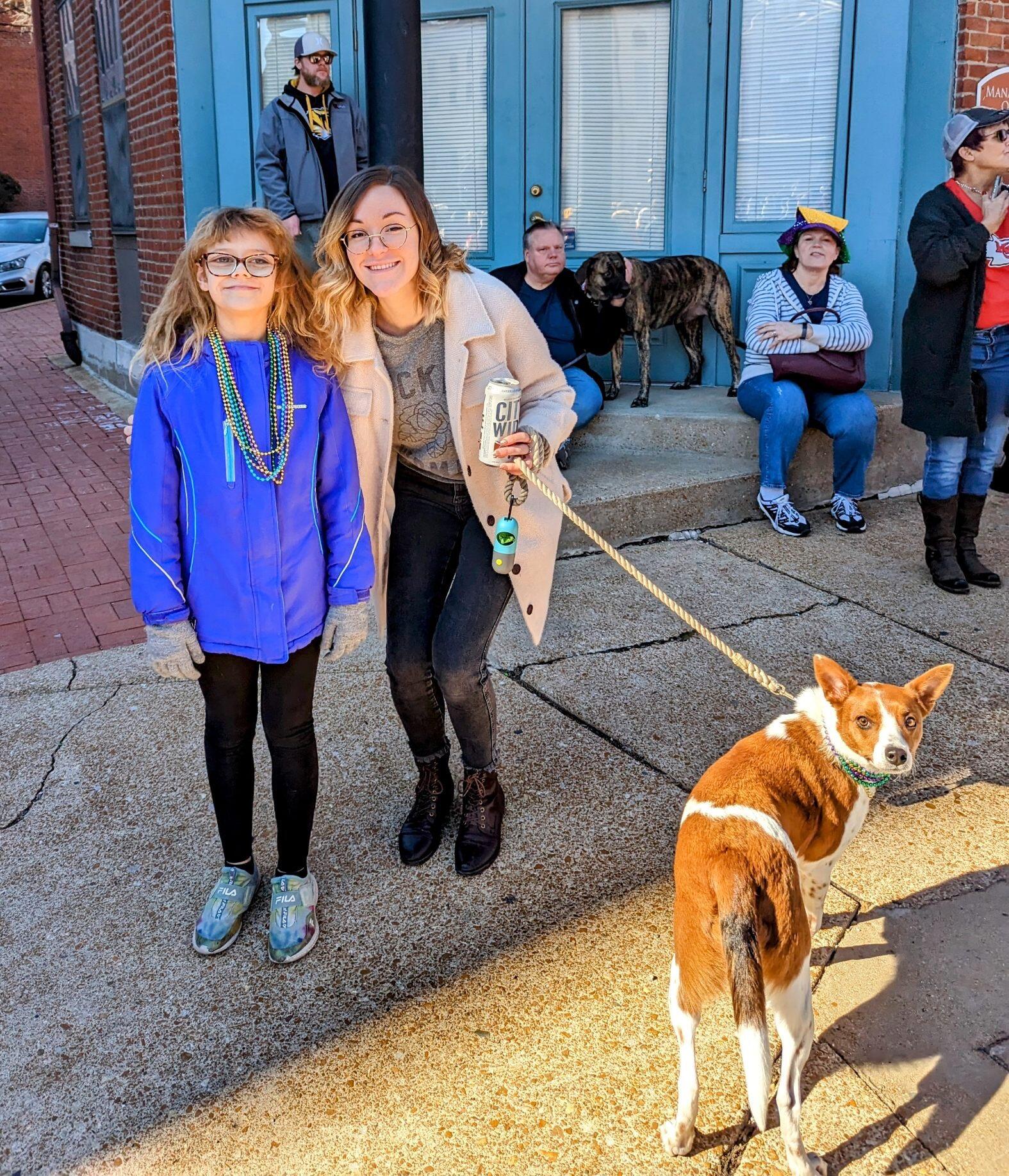 Pet Parade: Gertie attended this year's Purina Pet Parade just as a spectator.