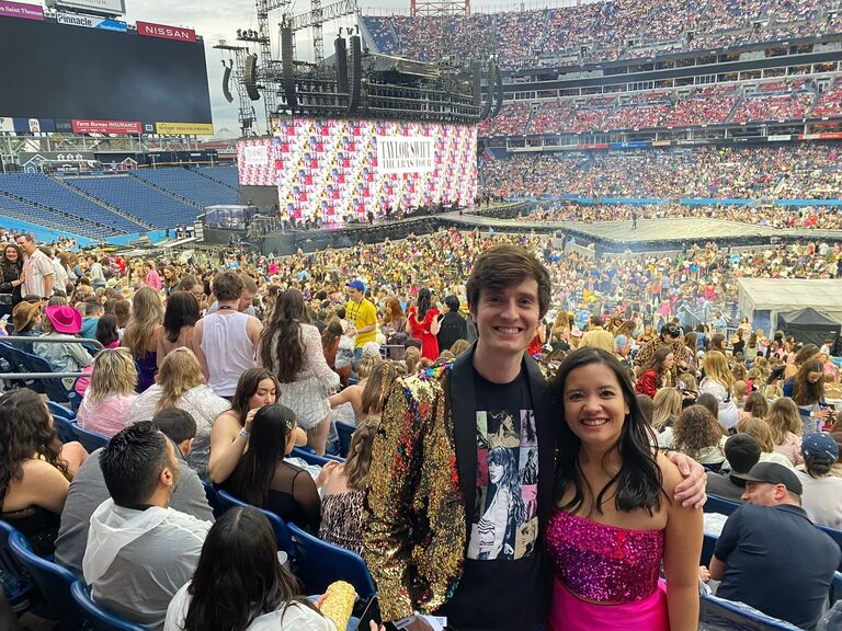 Taylor Swift ERAS Tour in Nashville! She released Speak Now TV during this concert and I lost my mind. David was there to make sure I was okay. We are still unsure which one of us is the bigger swifty.
