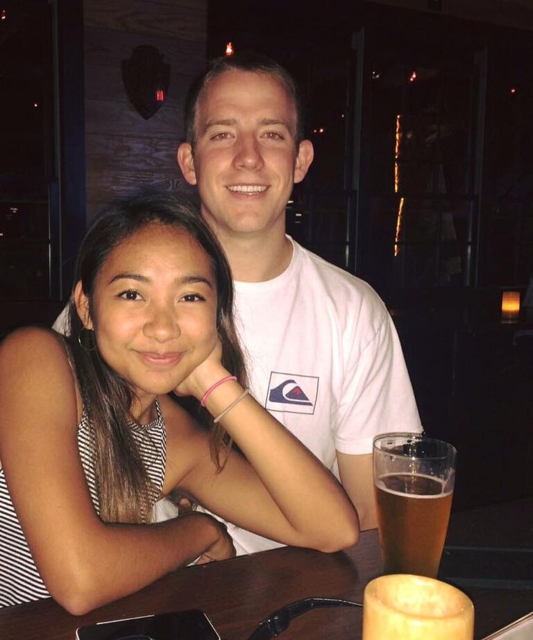 This is the very first photo that Joshua and Loreen ever took together.





