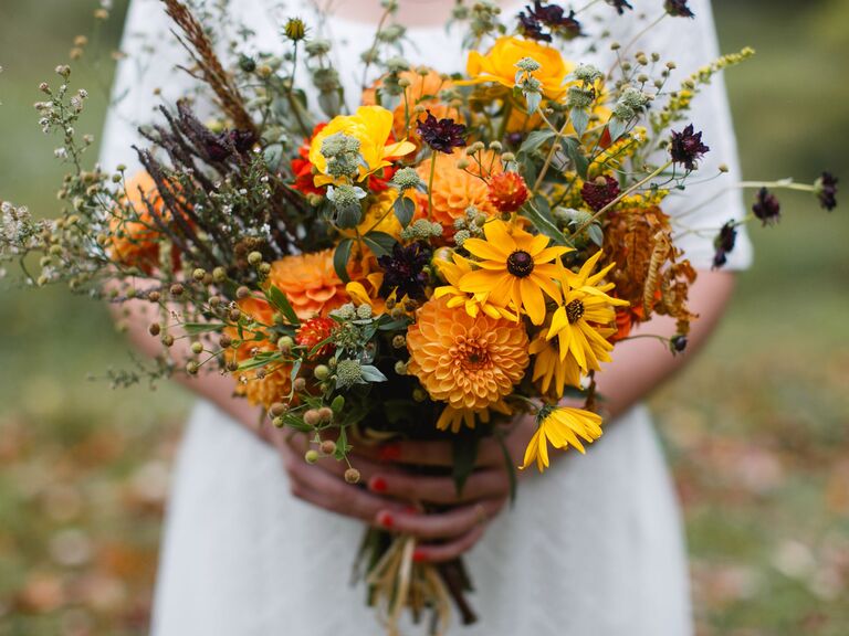 Wildflower Bouquets The Best Wildflower Bouquets from Real Weddings