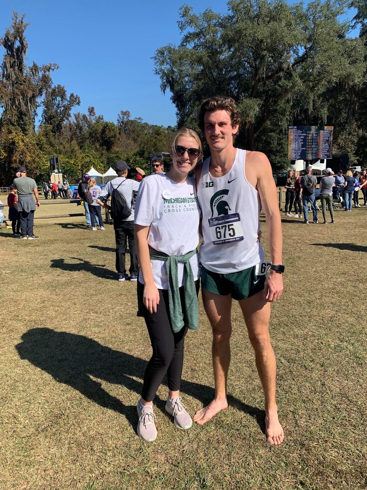 MSU XC Nationals - Jillian + John's family drove down to Tallahassee, FL to watch John run all of 30 minutes to turn around and drive right back. Although these drives were long, they are some of Jillian's favorite memories with John's family.