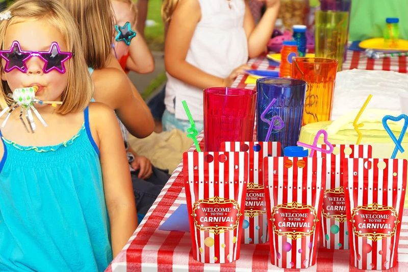 Carnival party ideas - drink pouches