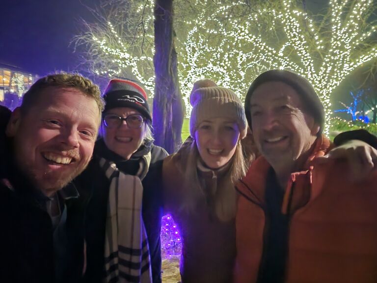 Our first trip to Buchart Gardens (a Knight family tradition)!