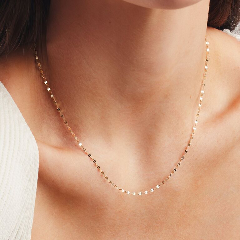 Dainty lace chain necklace