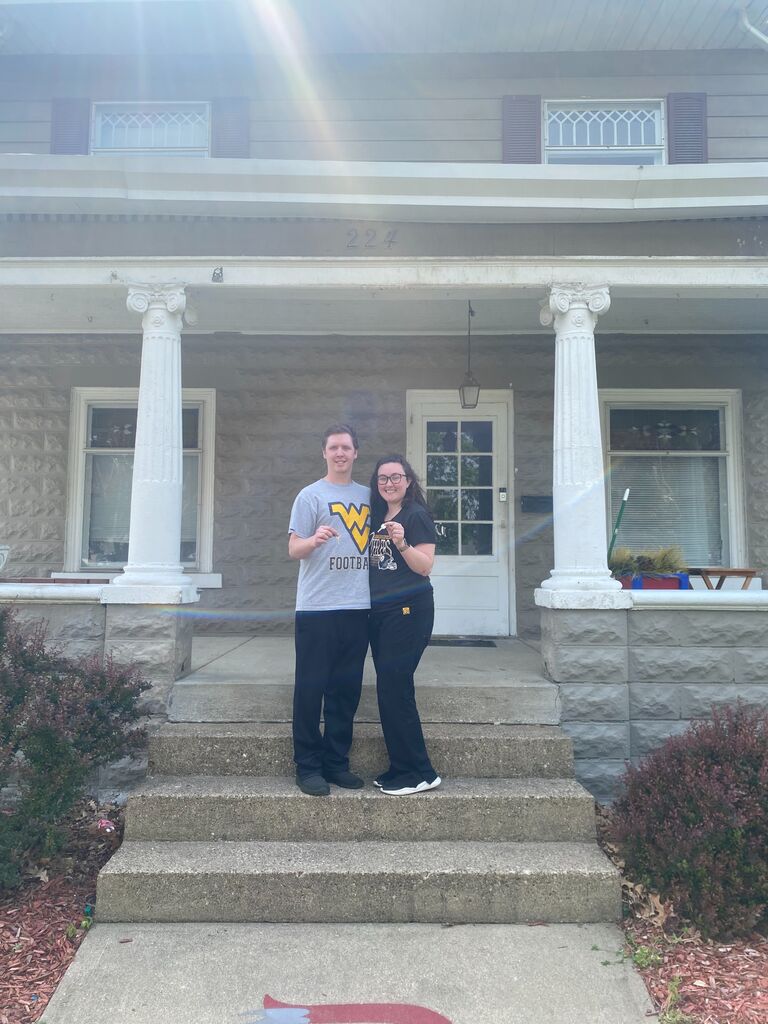 May 2022 they bought their first house together.
