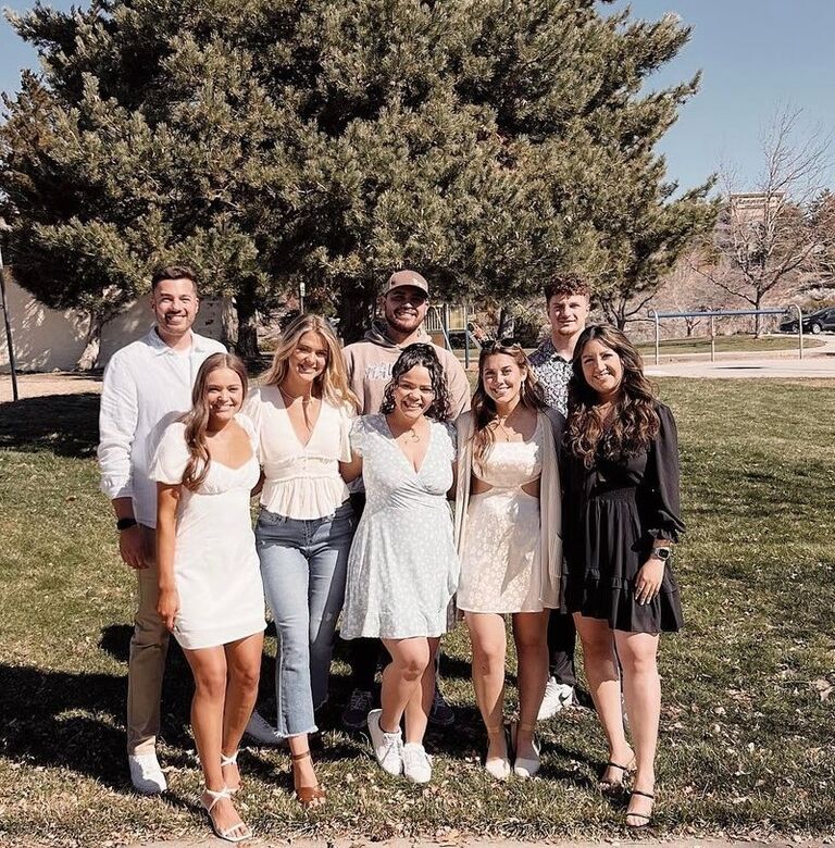 Celebrating Easter with friends at Grace Church in Reno. At this point we had mixed all of our friend groups, and were with each other every single day.