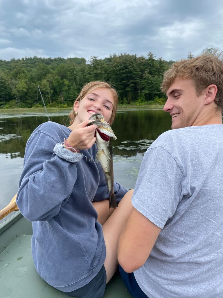 Our junior year began, and we were busy with cross country and school, but we still managed to find time to go fishing on the weekends!  