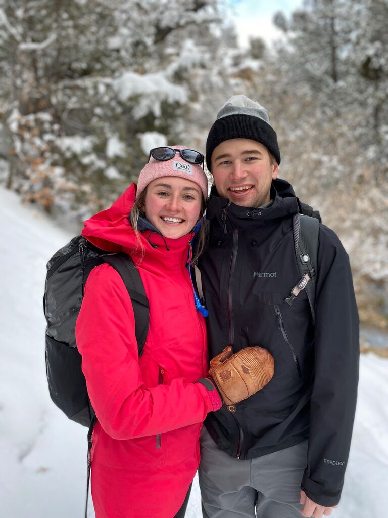 Hiking into Diamond Fork Hot springs - one of our favorite spots! Thanks Kyle and Jen for tagging along!