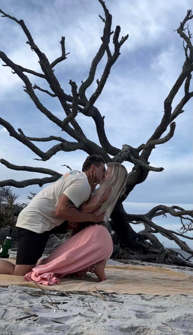 And after five years of love and life together she said yes and they were officially engaged.