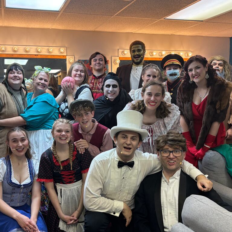 While in Kansas, we had the opportunity to take our love from the screen to the stage. Zach was finally the lead in a musical. Haley banged a gong. 