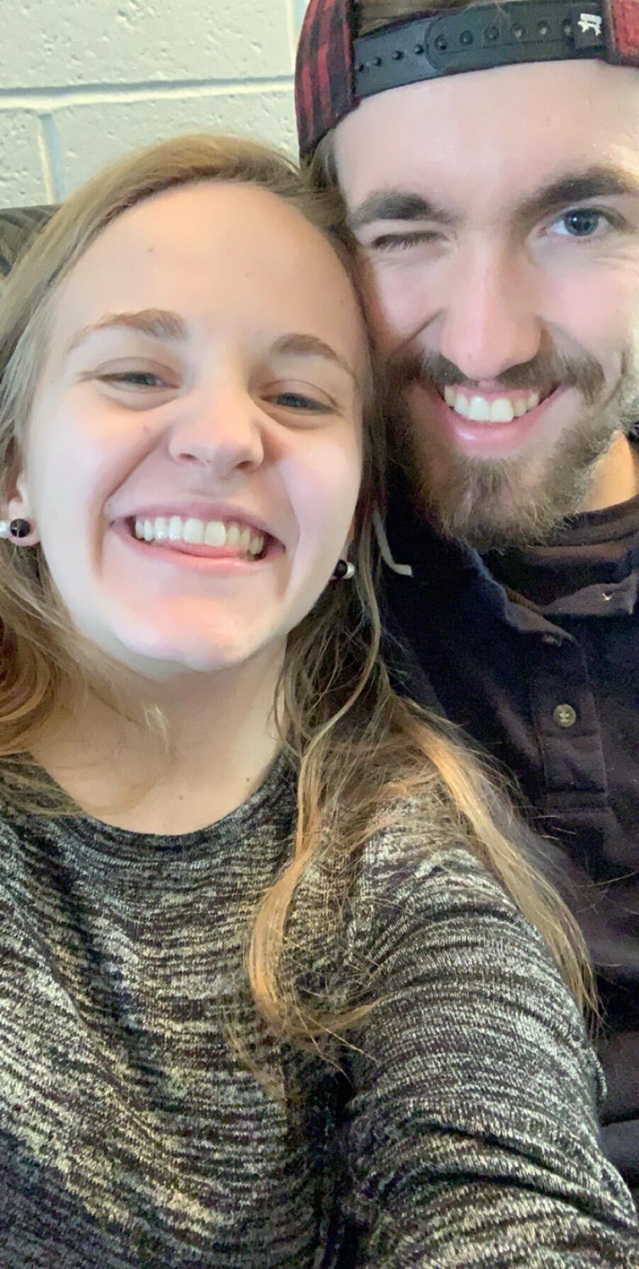 One of the earliest pictures we have together after we started dating!