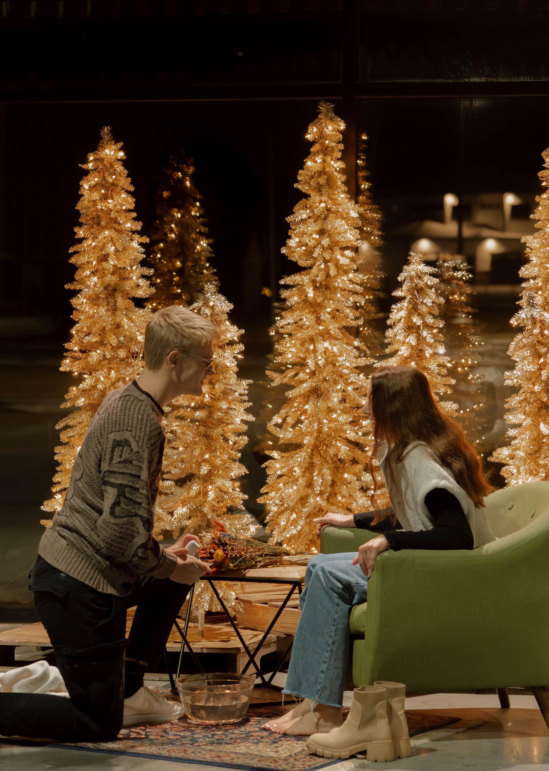 On December 18th, after Gabby’s last final exam, Jonah decided to make it officially official and put a ring on it. Jonah thought he was being sneaky, taking Gabby by surprise but she saw straight through his plans. 