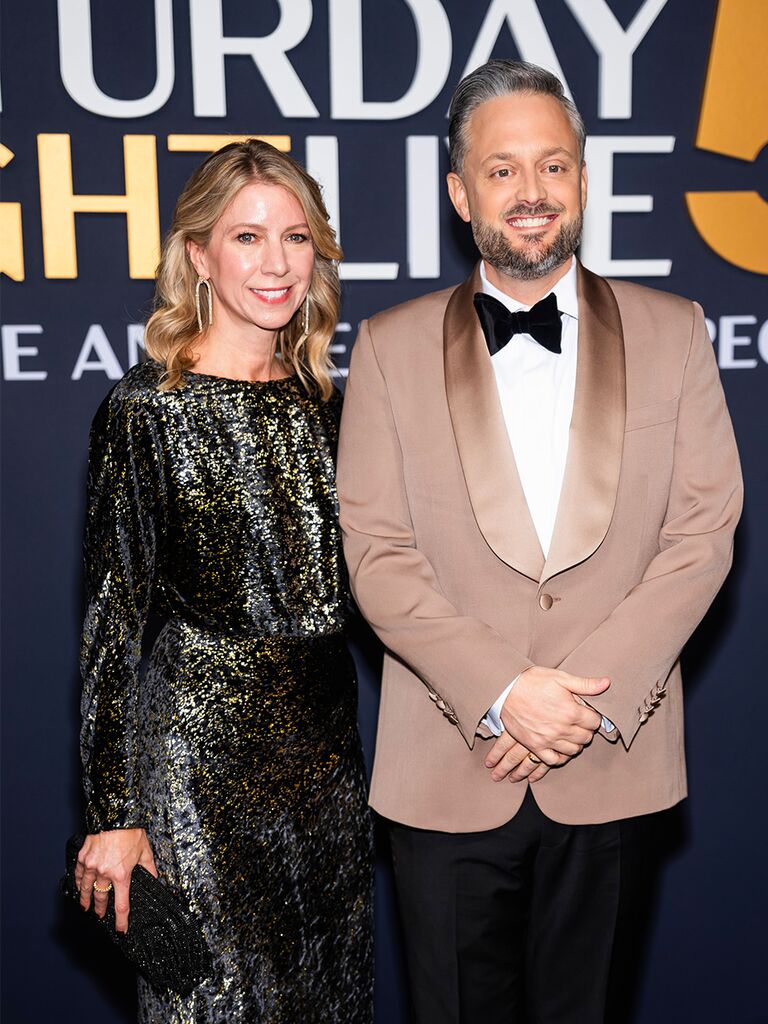 Laura Bargatze and Nate Bargatze at SNL 50