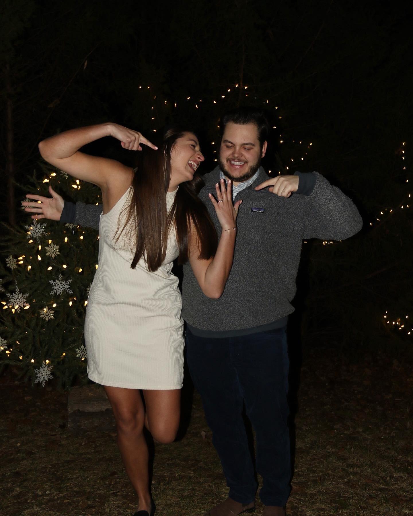 Our engagement! Connor popped the question on our 6th anniversary by creating the perfect Christmas surprise. 