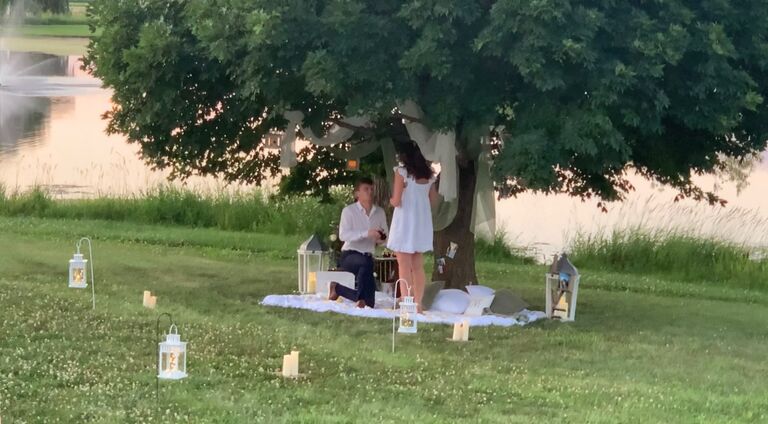 Ariana and Jordan got engaged! A beautiful proposal planned by Jordan with the set up assistance of Ariana’s mom of course.