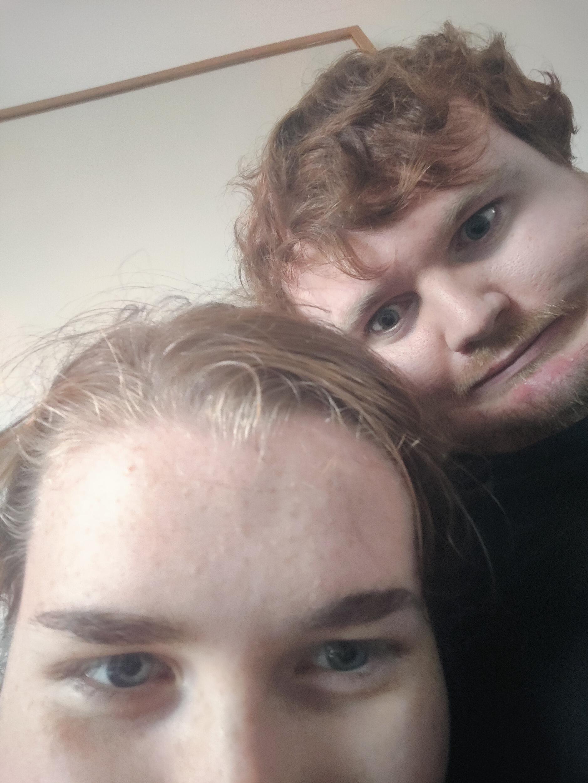 A rare sighting of both of us on camera. Brendan visiting Bekka in St Andrews.