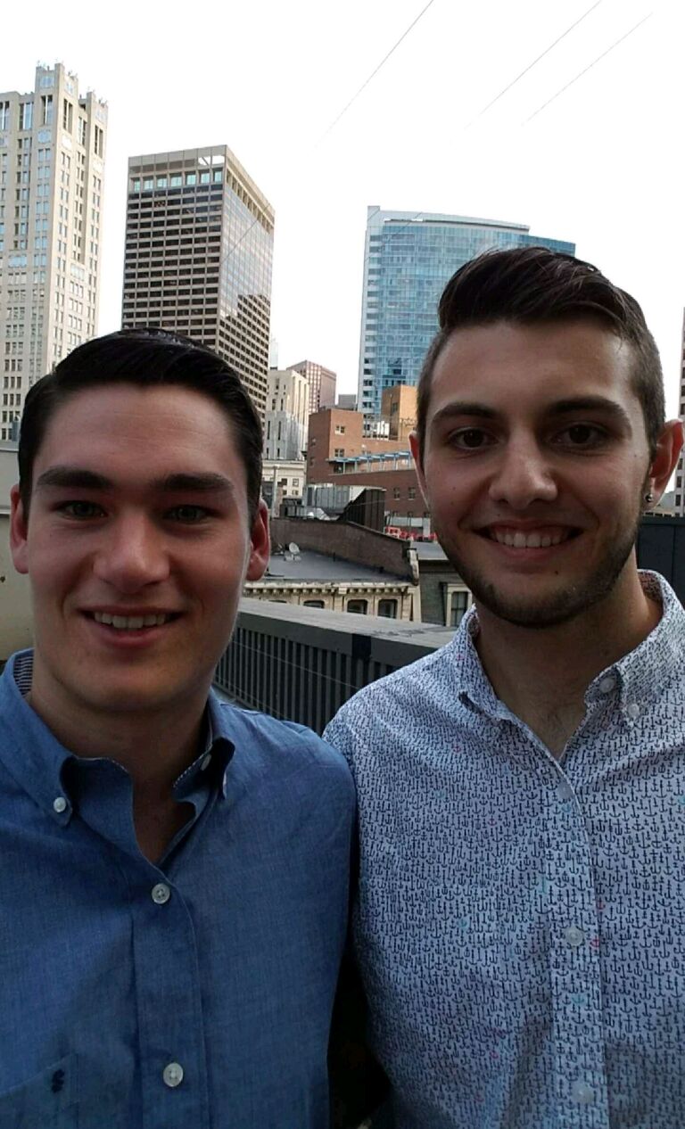 We first met at Worcester Polytechnic Institute where we were both studying. Well Charles was a grad student and Alex was an undergrad. Technically breaking WPI's code of conduct, but hey, we have the degrees now! Can't take those back! 