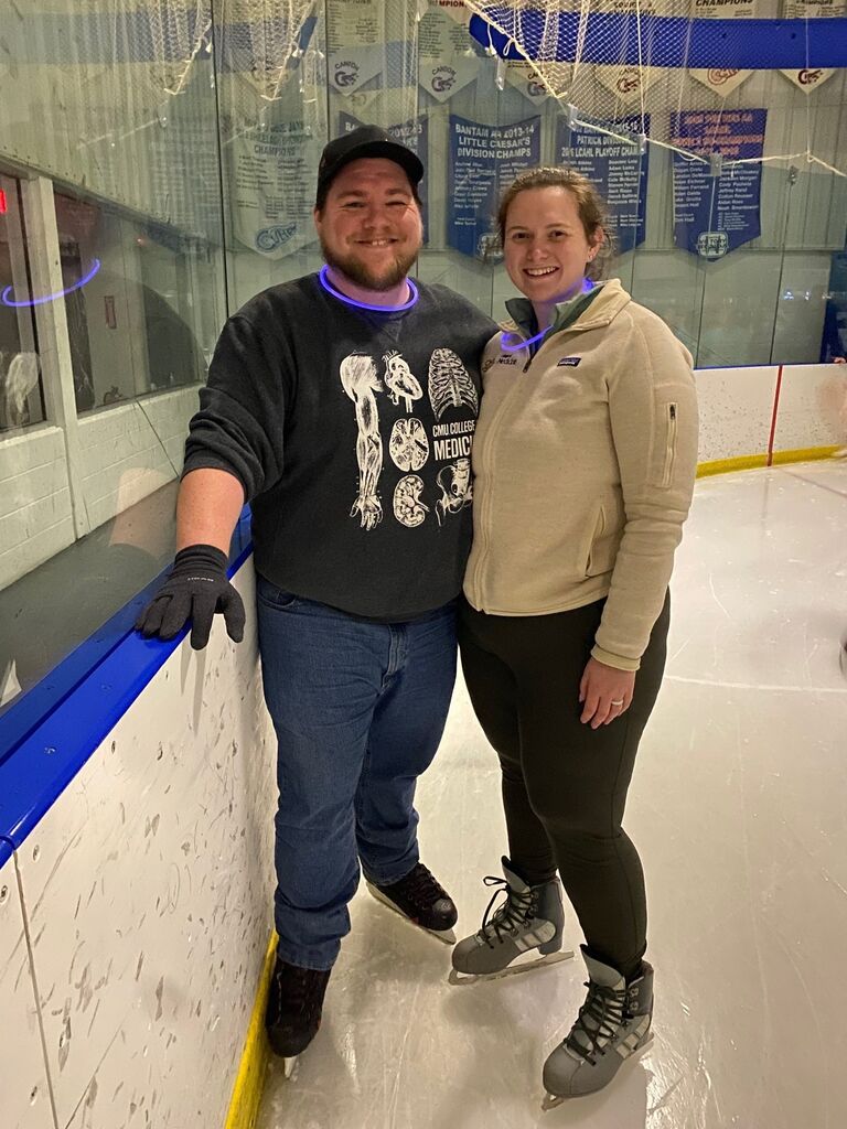 Spent the evening at glow skate with some of Julie's family.