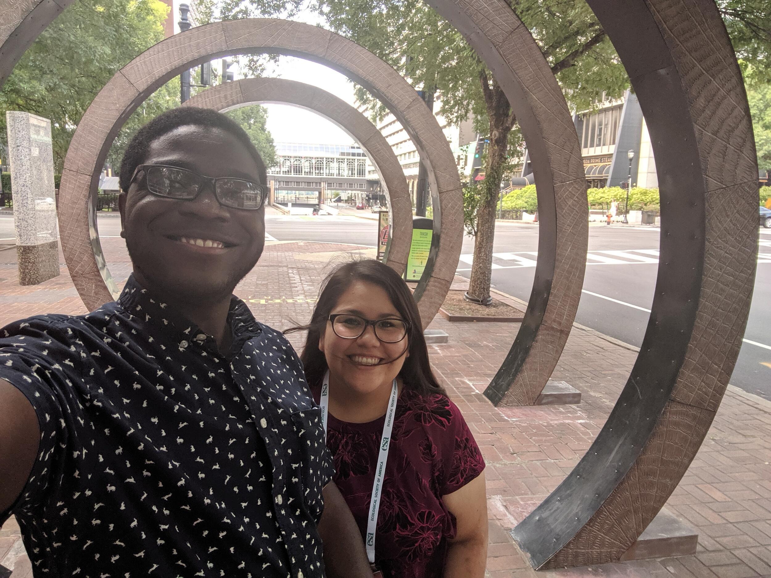 Jacque and Prince in Louisville, Kentucky at one of Jacque's scientific conferences.