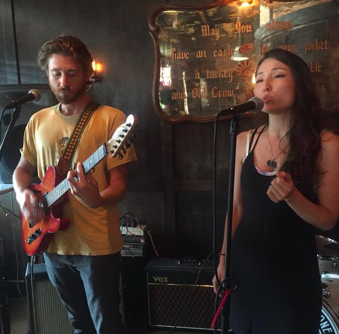 Our first show together at The Thirsty Crow, just the two of us. 