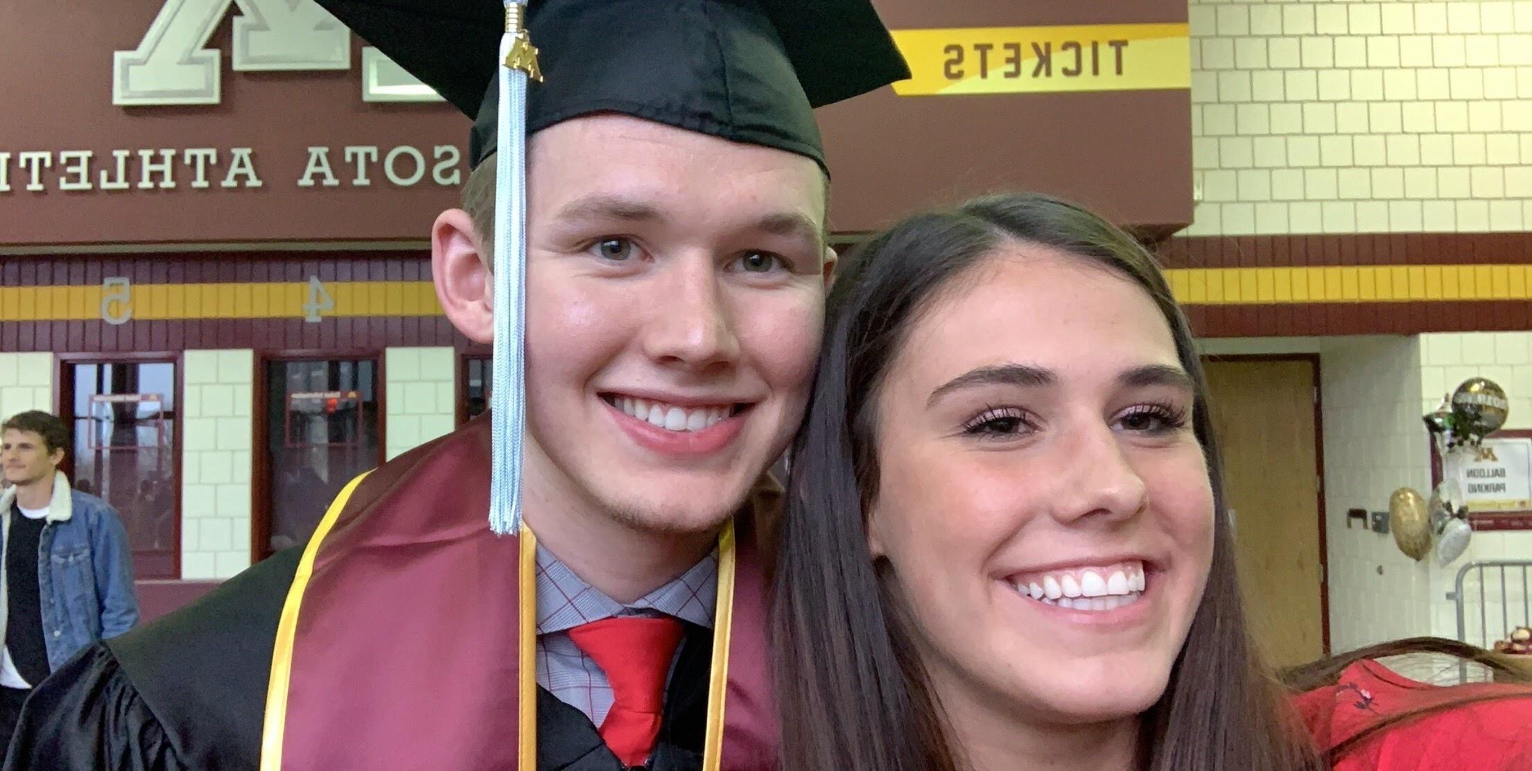 Michael graduates in three years from The University of Minnesota with his undergraduate degree in Kinesiology. 