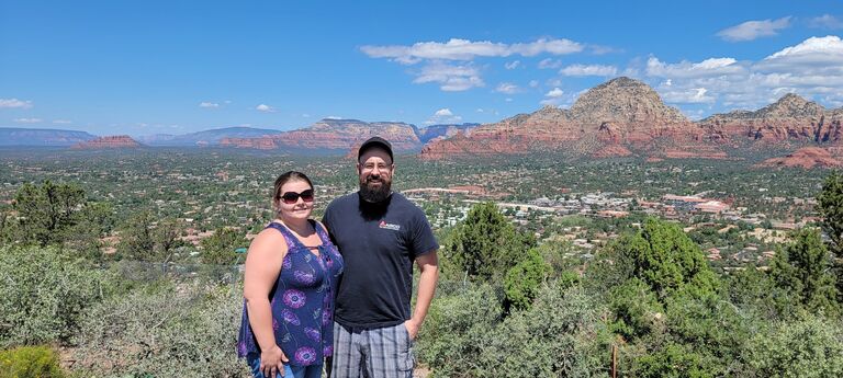 Our first big vacation was to Arizona in 2021