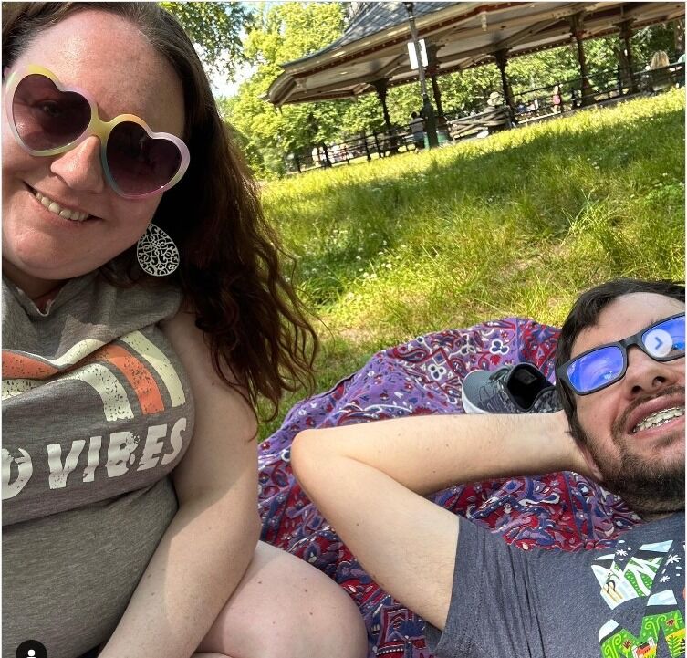 Relaxing in the park