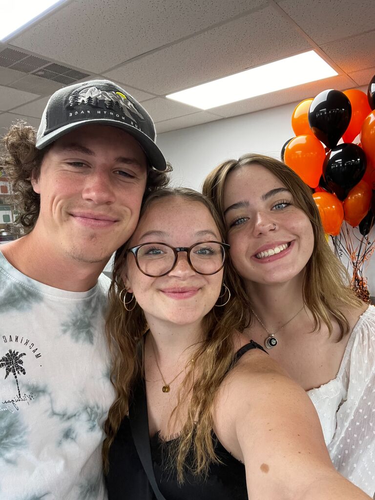 Celebrating Mattie's Maid of Honor, Sophia, at her graduation party!