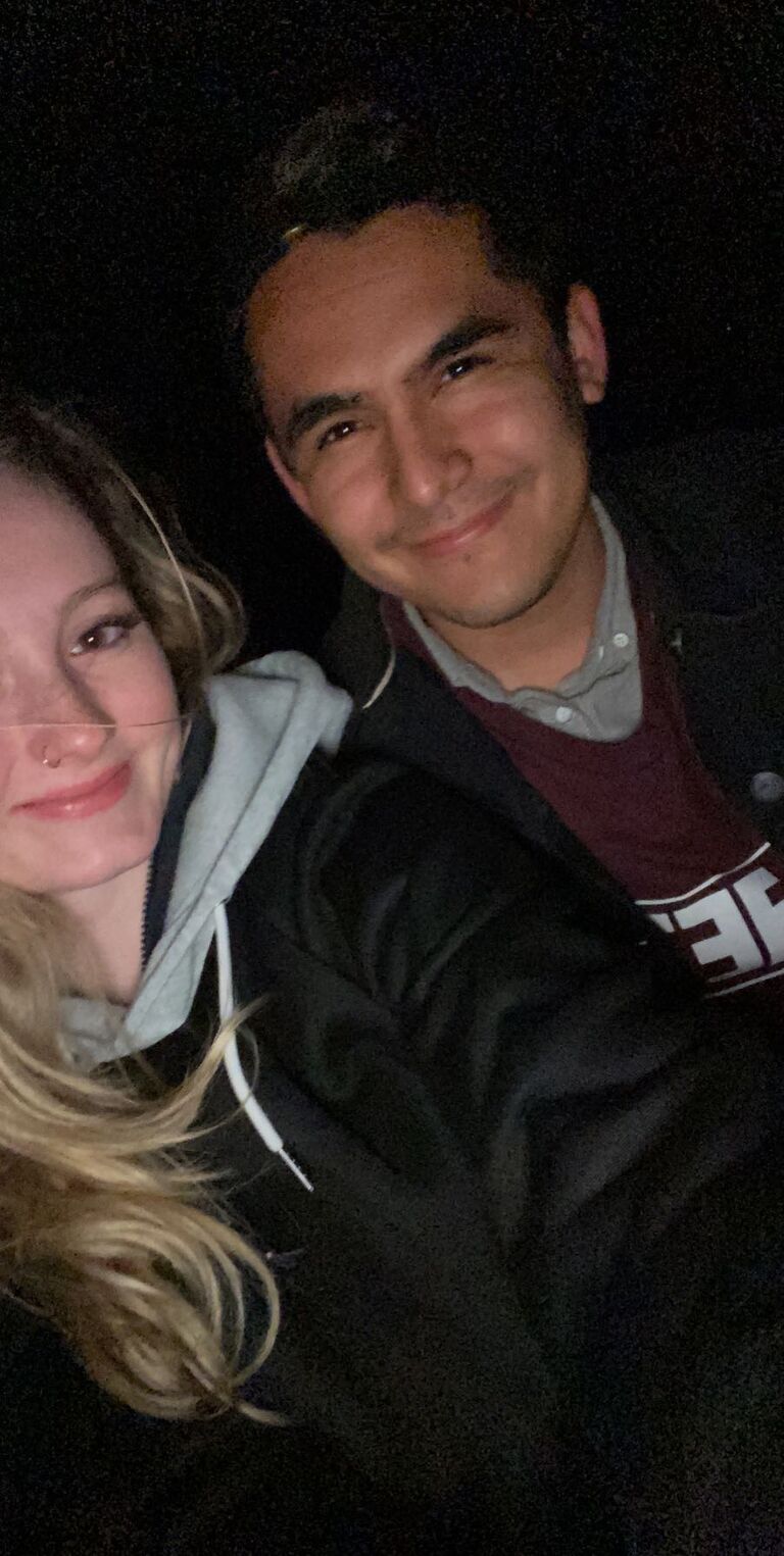 Our first picture together as a couple 🤍
