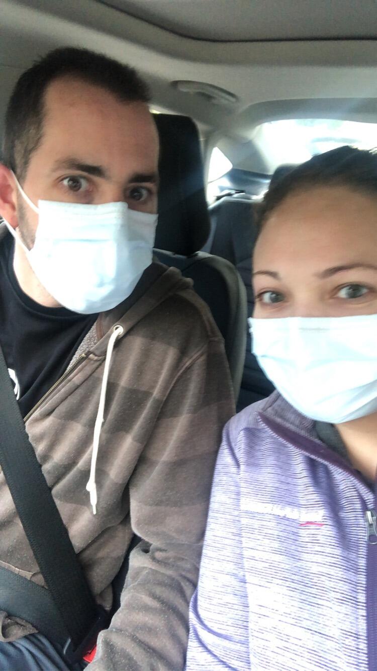 Quarantine time! Virtual teaching and remote work allow for Marc and Abbey to lock down together in New Jersey.