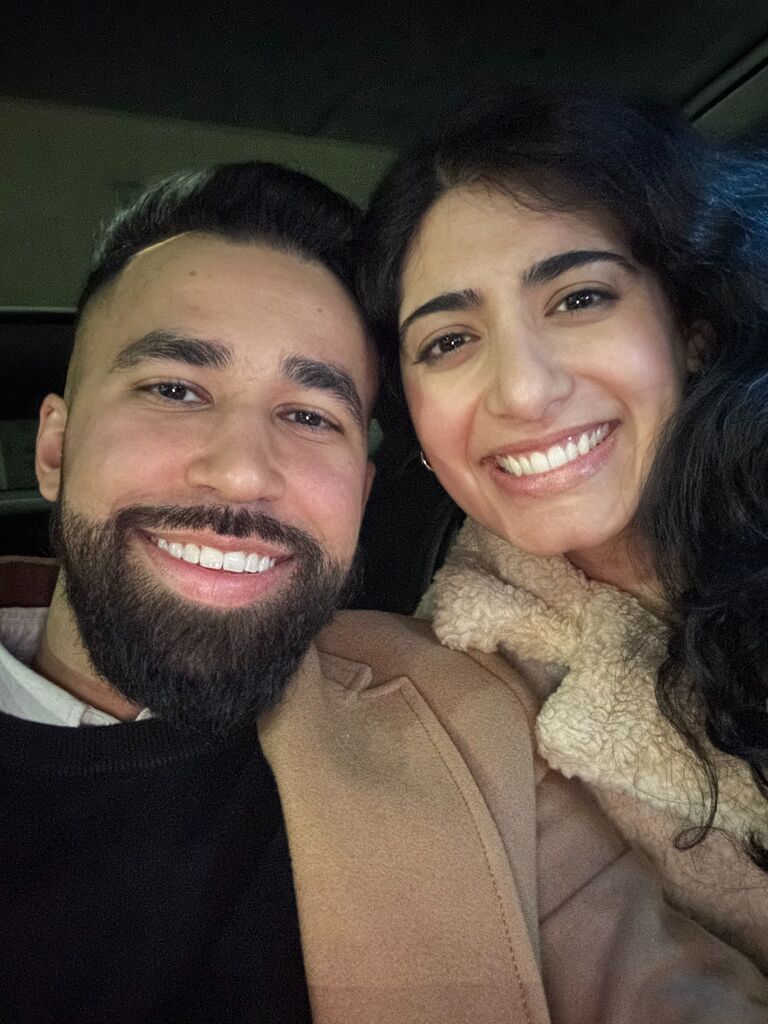 Our first date in Canada!