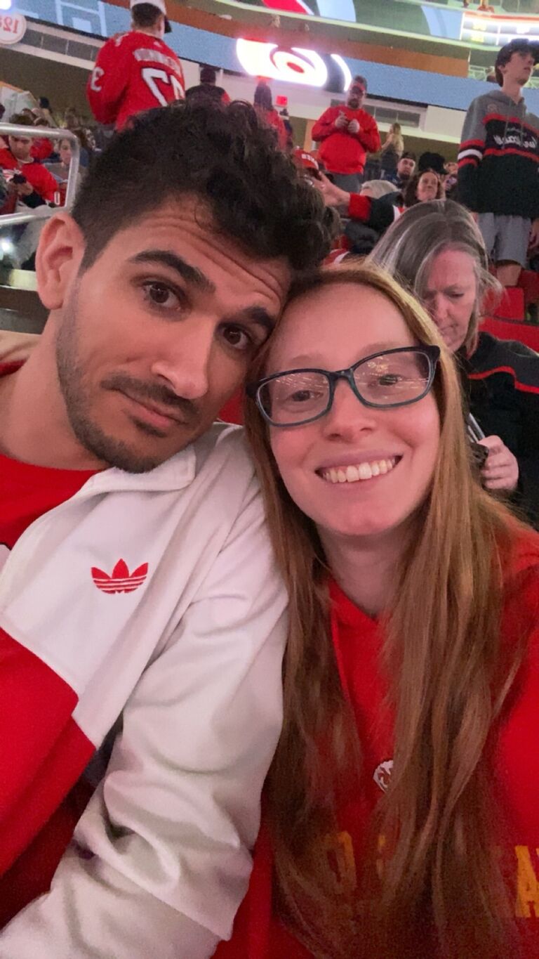 Our first NC Hurricanes hockey came together.