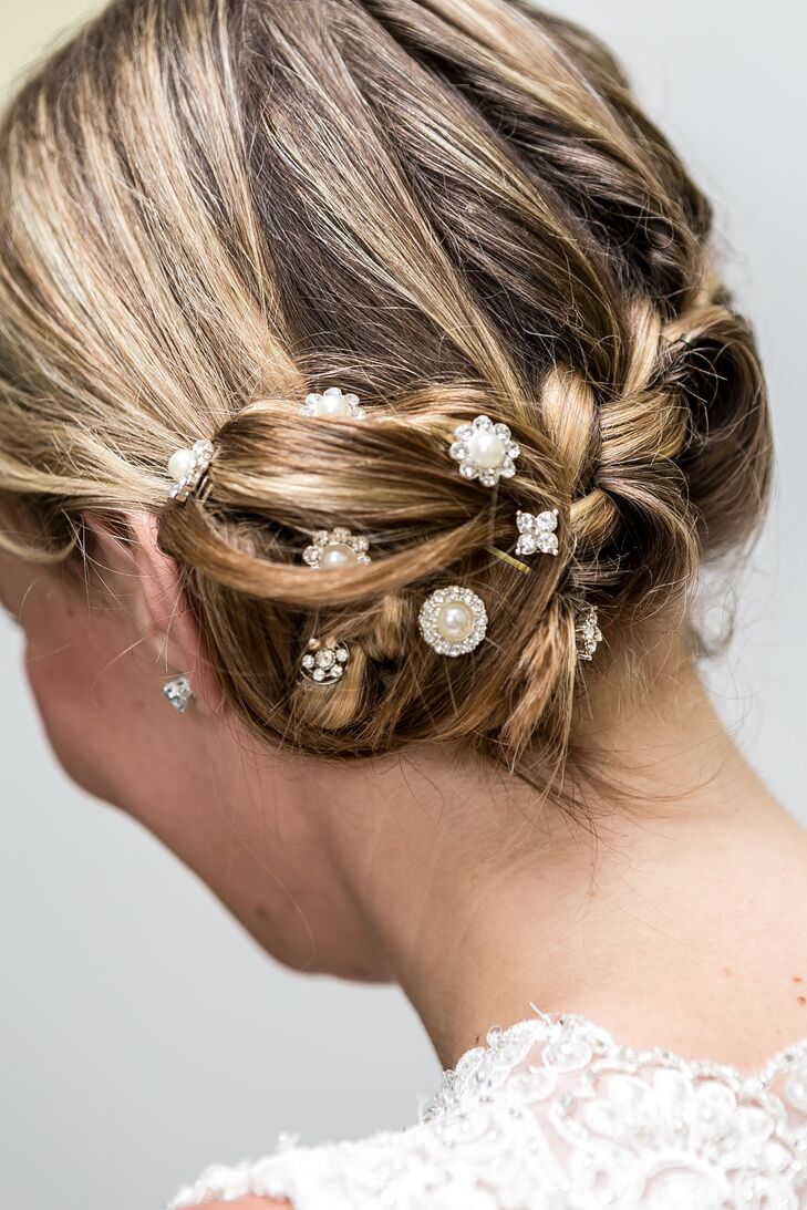 Crystal And Pearl Hair Pins