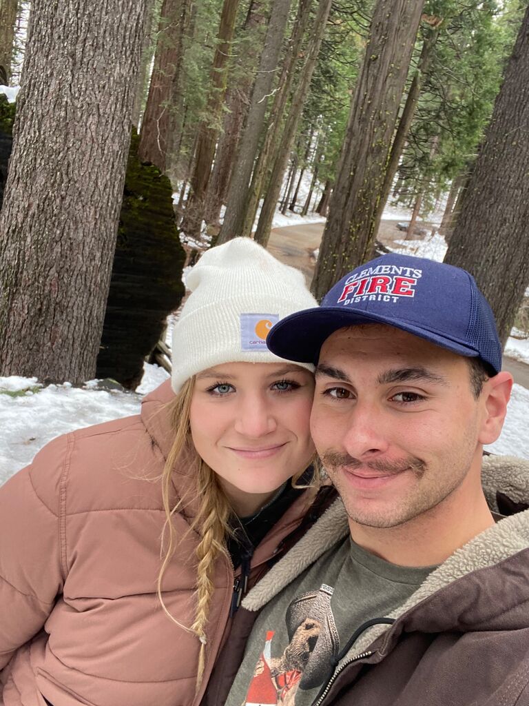 Celebrated valentines day at the snow