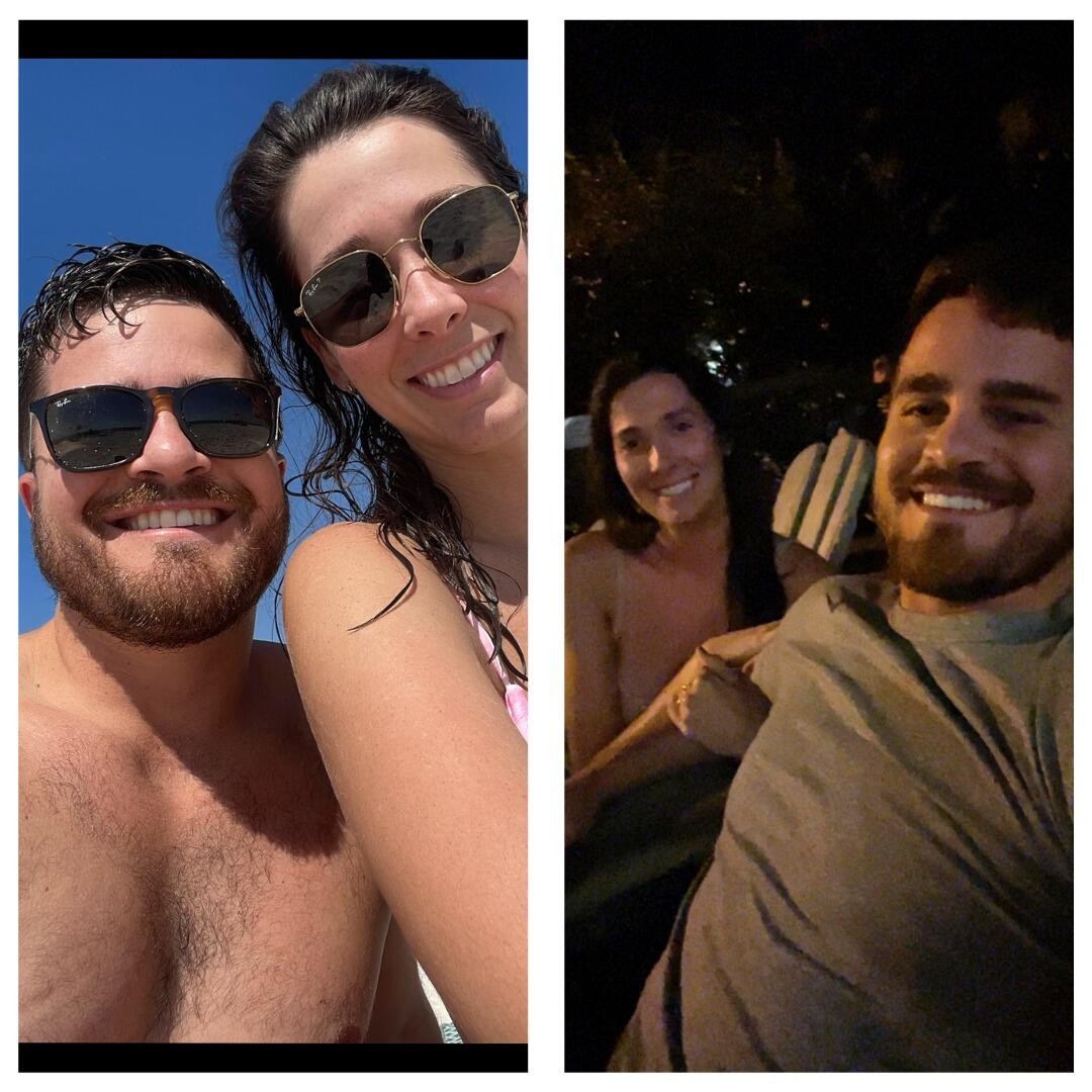 Ben came back down to visit Sarah. They got a condo on the beach. This weekend was filled with fun in the sun, music at a brewery, and good memories. Sarah bought face masks and feet masks for the two of them to do together. Ben loved it. They swung on swings together and Sarah had to use a porta-potty. Ben thought that was funny. Sarah did too... kinda.