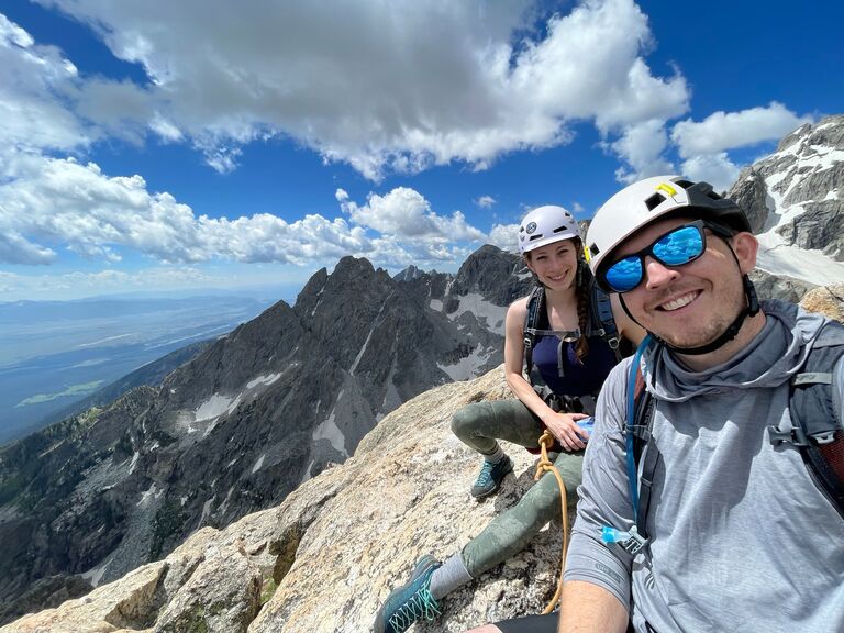 On top of the world! Disappointment Peak, Tetons, Wyoming.