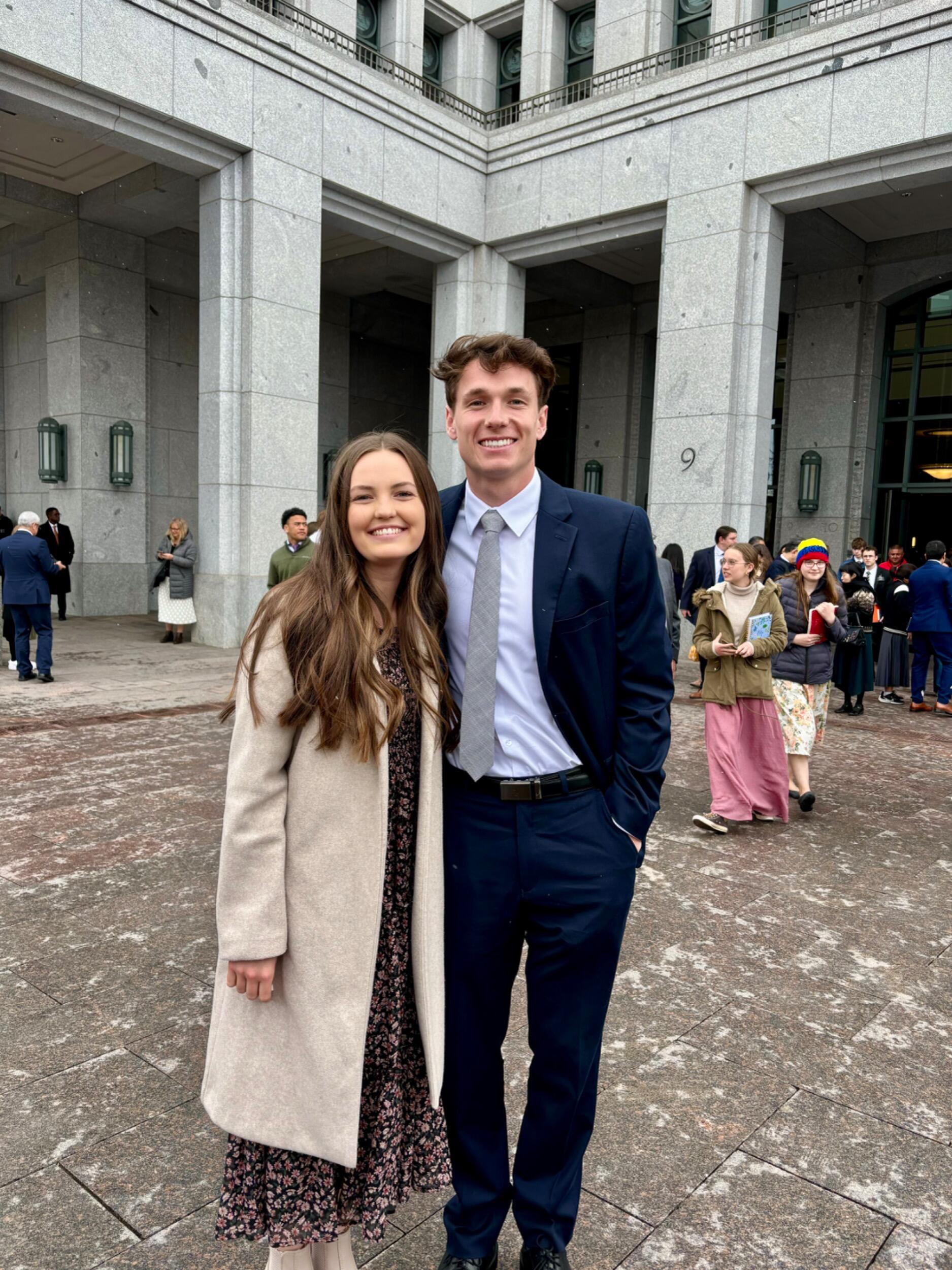 Attended General Conference! That night, we said “I love you” for the first time