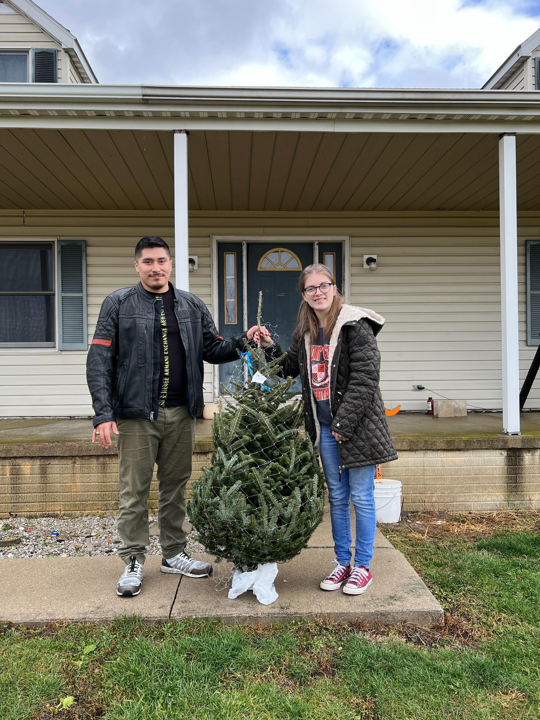 Octavio's and Rachel's first Christmas tree together.
