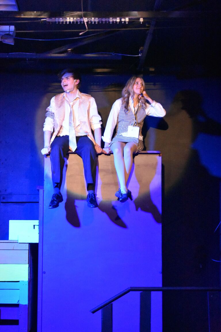 Scenes from Disaster the Musical! Another show that Noah and Stephanie got to play love interests! 