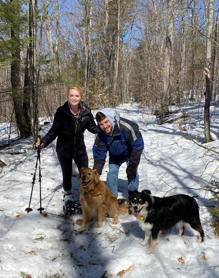 Snowshoeing in North Conway, NH!
