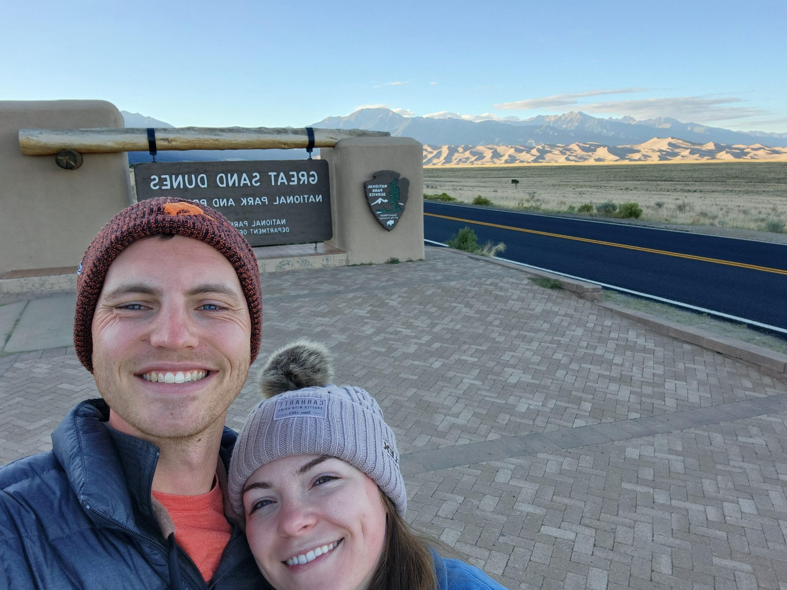 TJ and Megan stayed at Zapata Falls Campground just outside Great Sand Dunes NP. They woke up at dawn to hike the Dunes and giggled like little kids playing in the sand. They grilled steaks, hiked some more, and slept under impeccable stars. 