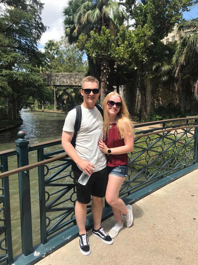Lexi Visiting Daniel in San Antonio During Daniel's AIT (Military Job Training)