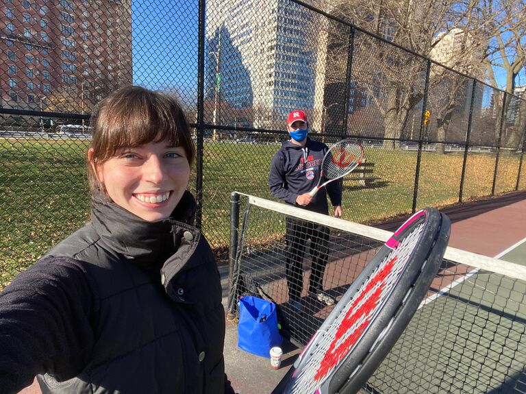 Tennis, our Covid activity to keep us sane.