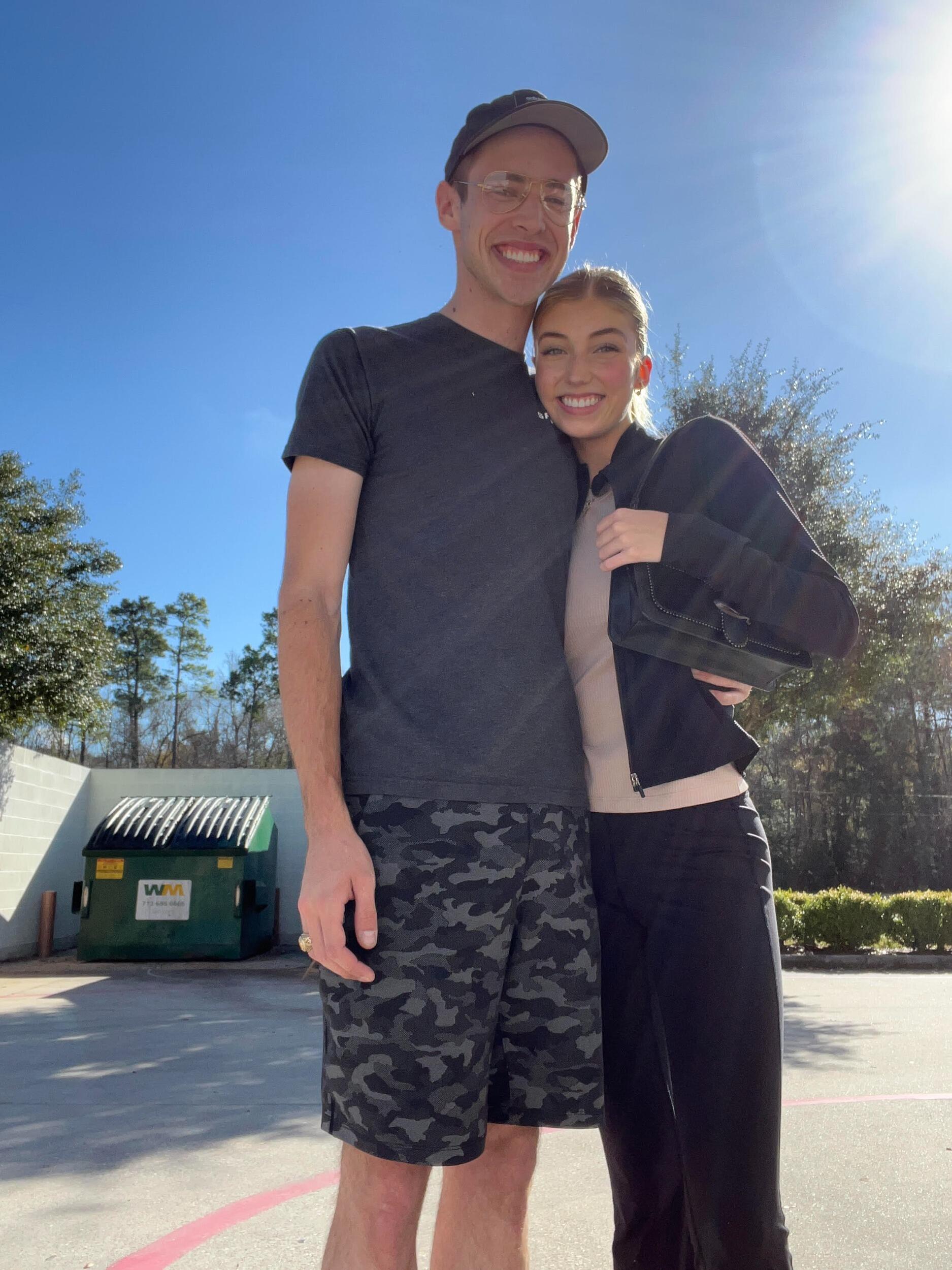 Back to long distance - Brock dropped by Kingwood to say goodbye on his way to Brownsville to begin working full time for SpaceX.