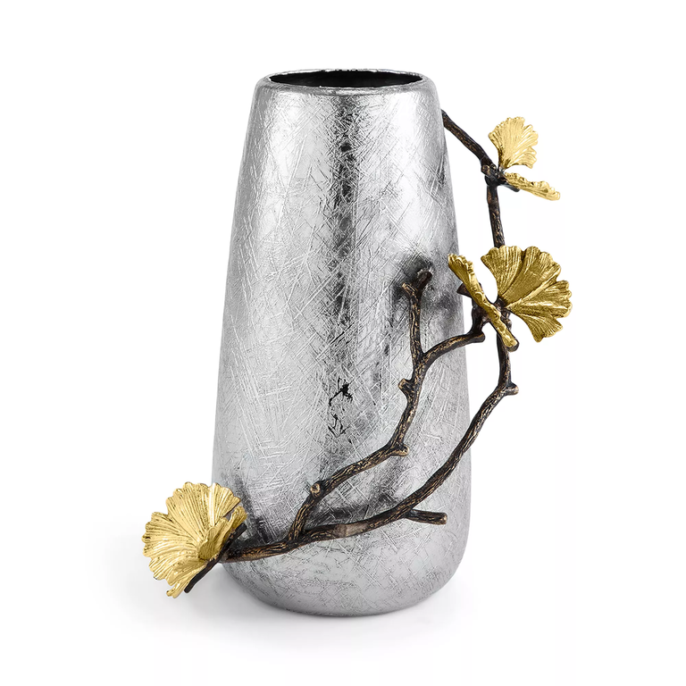 Gold-accented metallic vase from Bloomingdale's for your parents' gift