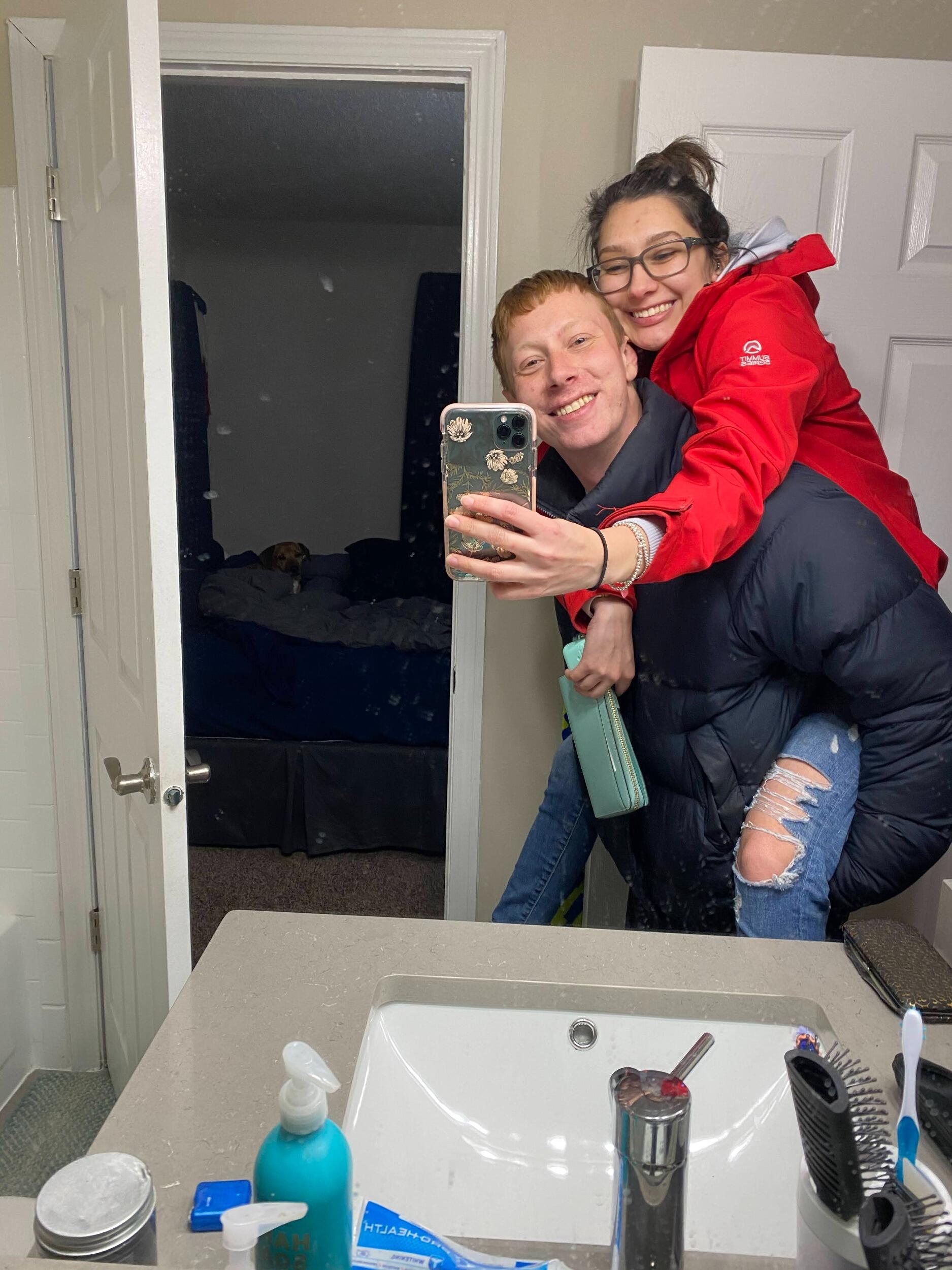 Our first photo together